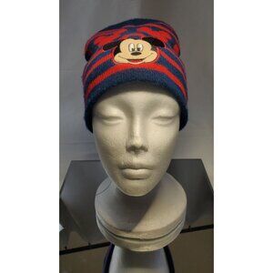Disney Junior Mickey Mouse Winter Beanie Hat Boys Knitted Size 2T-5T Striped
